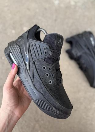 Jordan max aura кроссовки оригинал 38 38.5 размер кожаные чёрные