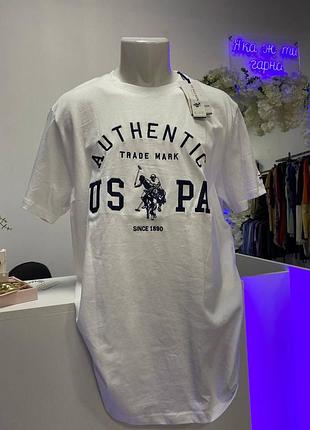 Біла футболка u.s. polo assn.