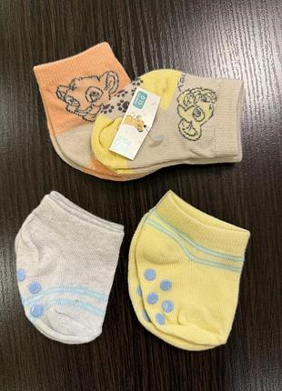 Шкарпетки на малюків primark disney baby  0-6 міс., 4 пари
