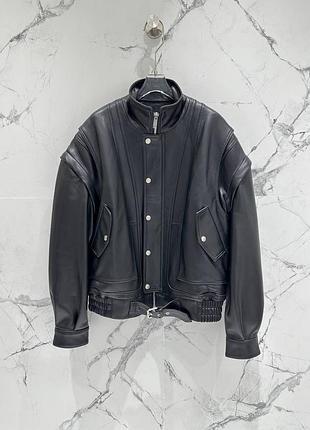 Жіноча шкіряна куртка косуха, байкерський стиль saint laurent