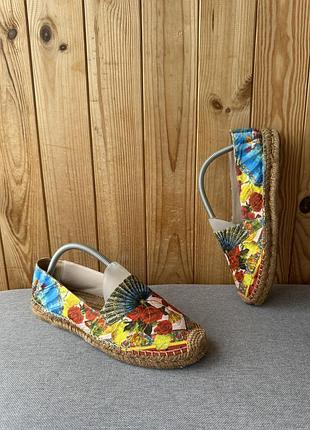 Сліпони мокасини еспадрільї взуття dolce & gabbana