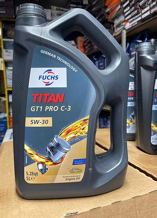 Моторное масло fuchs titan gt1 pro c-3 5w-30 синтетическое 5 л заміна