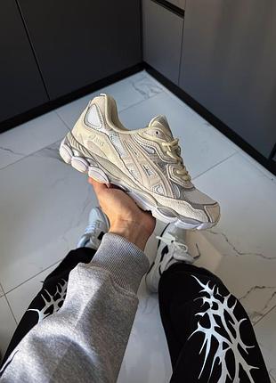 Asics gel-nyc white/taupe 7
