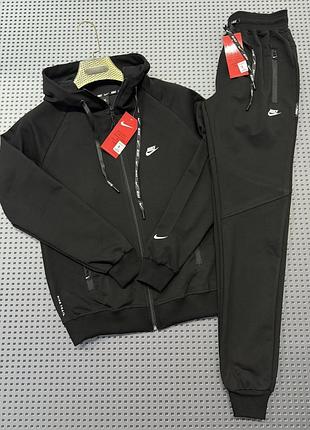 Костюм спортивний чоловічий тонкий трикотаж nike/puma в норму, батал, супербатал