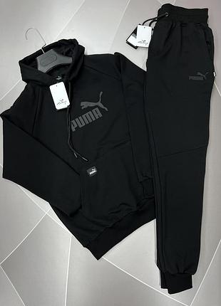 Костюм спортивный с худди puma/nike в норма, батал,супербатал