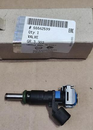 Топливная форсунка авео т300, cruze 1.6, 1.8 (55562599) (gm)