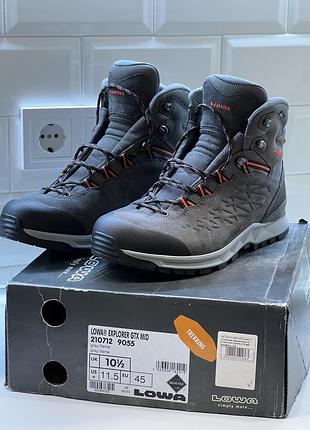 Треккинговые ботинки lowa explorer BSDx mid (gore-tex), р. 45