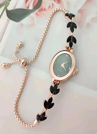 Женские часы inschic с металлическим браслетом черный