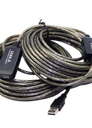 Usb 2.0 подовжувач активний репітер, кабель am — af, 20 м