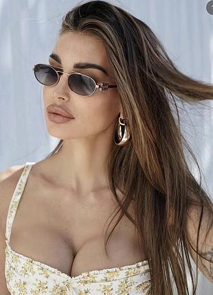 Окуляри miu miu gold