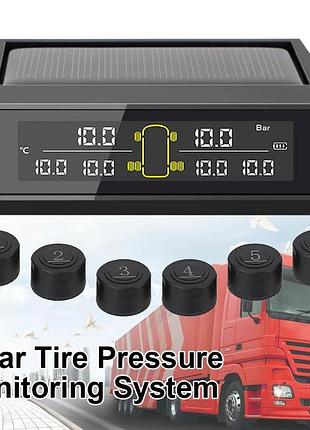Контроль тиску температури в шинах develu tpms 6 коліс зовнішні датчики сонячна батарея акб 8 бар