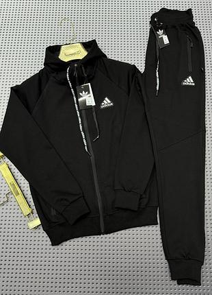 Костюм спортивный мужской adidas тонкий трикотаж в норма,батал,супербатал
