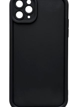 Чехол shock case для apple iphone 11 pro max бампер силиконовый цвет черный