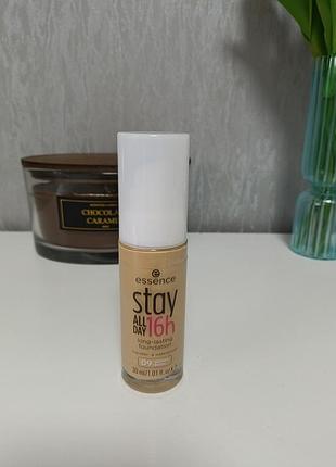 Устойчивая тональная основа essence stay all day 16h (оттенок 09 golden beige)