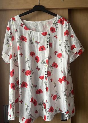 Жіноча блуза великий розмір