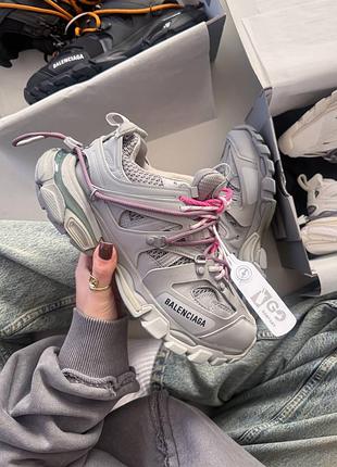 Track trail laces wmns grey/pink