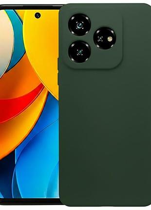 Чохол fiji full soft premium для nubia v60 протиударний бампер з мікрофіброю dark green
