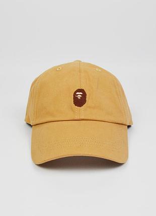 Кепка bape black ape head one point panel cap бейсболка 001cpi301009m бейп