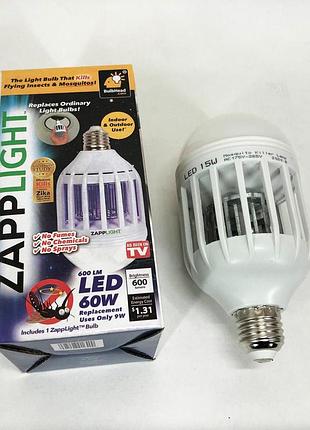 Світлодіодна лампа для комах zapp light, електрична пастка для комах, протимоскітна лампа від комарів xo-19