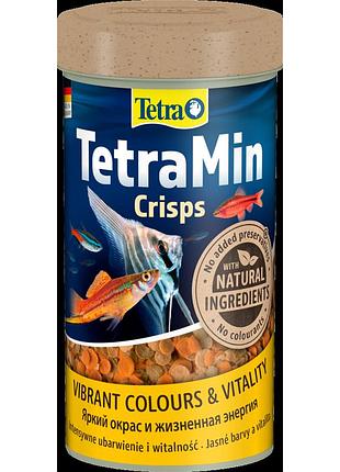Корм tetra min crisps для аквариумных рыбок чипсы 55 г / 250 мл