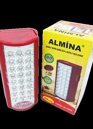 Фонарь переносной светодиодный с повербанком - 24 led almina dl - 2424