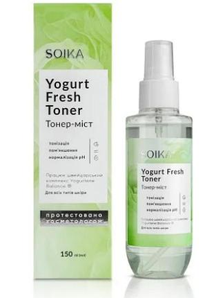 Soika тонер-мист для лица yogurt fresh toner, 150 мл