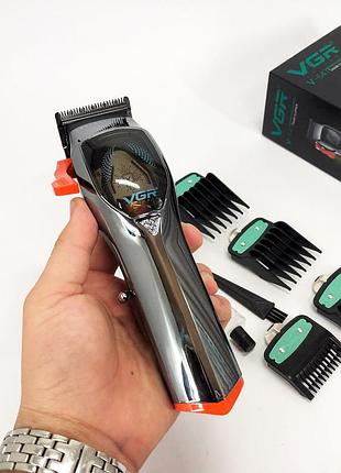 Професійна машинка для стрижки волосся та бороди vgr v-647, професійна електрична машинка для стрижки tu-46