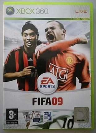 Fifa 09, б/у, английская версия - диск для xbox 360