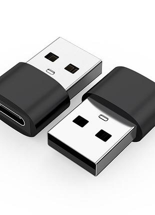 Переходник адаптер otg с type c на usb, отг тайп си для флешки телефона