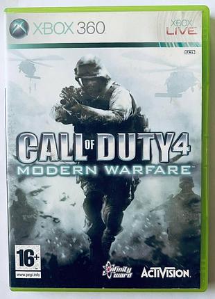 Call of duty 4 modern warfare, б/у, английская версия - диск для xbox 360