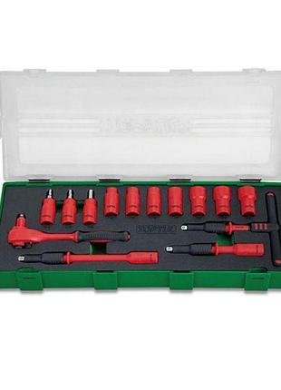 Набор изолированного инструмента toptul vde 1/4" 14 ед. (6-гр.) gza1447