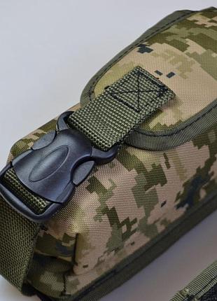 Подсумок на 2 магазина двойной из кордуры пиксель molle тактический qy-53