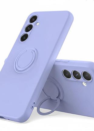 Чехол fiji holder ring для samsung galaxy a17 (a175 / a176) бампер с кольцом подставкой lilac