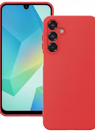 Чехол fiji full soft premium для samsung galaxy a16 4g / 5g (a165 / a166) бампер с микрофиброй red