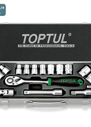 Набір насадок 1/2" 15ед інструменту 6-гр toptul gcad1502