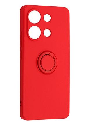 Чехол fiji holder ring для xiaomi redmi note 13 бампер с кольцом подставкой red