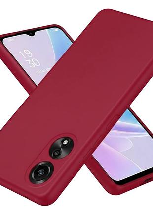 Чехол fiji full soft premium для oppo a78 (cph2565) противоударный бампер с микрофиброй marsala