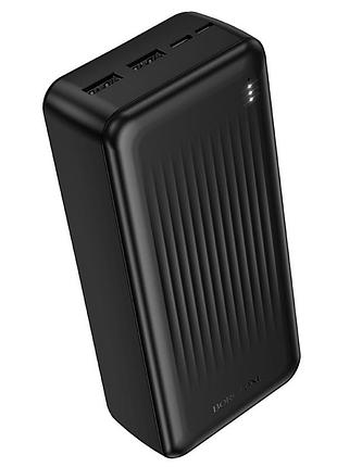 Power bank borofone bj78b 30000 mah с led-индикатором повербанк 2хusb black