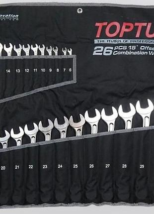 Набір ключів комбінованих 26 шт 6-32 мм toptul hi-performance gpax2601