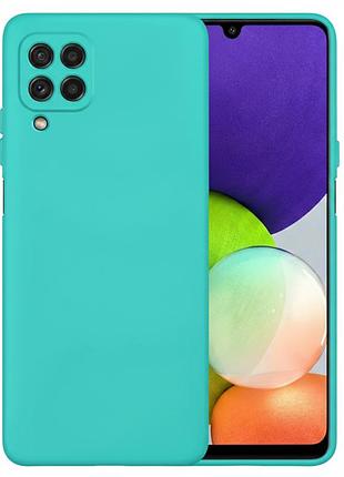 Чохол fiji full soft premium для samsung galaxy a22 (a225) силікон бампер mint