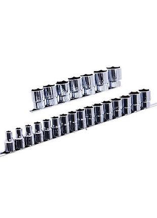 Набор головок торцевых на планке toptul 1/2" 23ед. 8-32 мм gaaq1604u