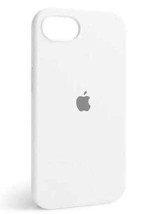 Чехол fiji silicone case для apple iphone 17e бампер накладка soft touch с микрофиброй white