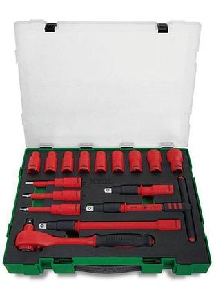 Набор изолированного инструмента toptul vde 1/2" 16 ед. (6-гр.) gzc1609