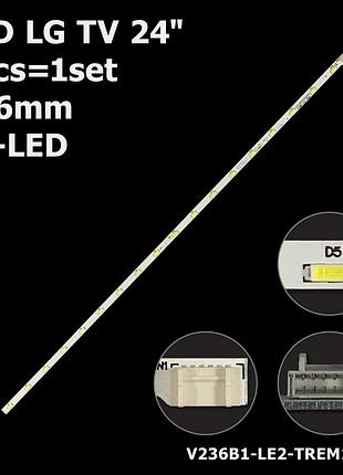 Led підсвітка lg tv 24" v236b1-le2-trem1 ledv236bj1-le2-trem11 lg innotek 23.6 inch rev 0.1 140310, 1шт.