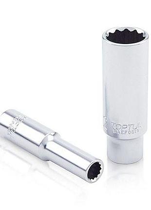 Головка торцевая 1/4" длинная 9 мм 12-гранная toptul baef0809