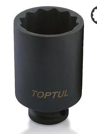 Ударная головка длинная 1/2" 32мм 12-гранная toptul kabj1632