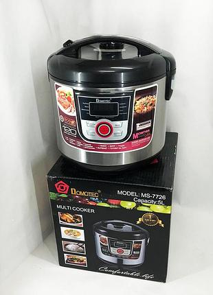 Мультиварки скороварки с функцией мультиповар domotec ms-7726 5 л 1500 вт, бюджетная мультиварка cd-71
