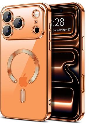 Чехол fiji chrome для apple iphone 17 pro max с magsafe и защитой камер orange