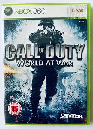 Call of duty world at war, б/у, английская версия - диск для xbox 360