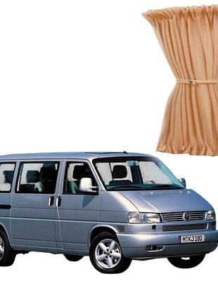 Шторки салона wv t4 (1990-2003) бежевые